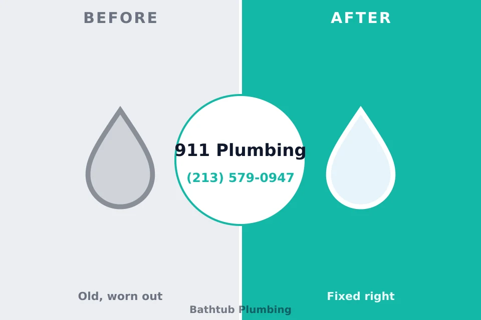 Before and after: plumbing company Eaton, OH
